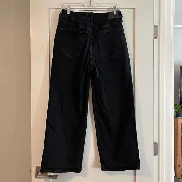 Madewell The Curvy Perfect Vintage Wide-leg Jean in Black Rinse Wash - Size 29P - Picture 6 of 8